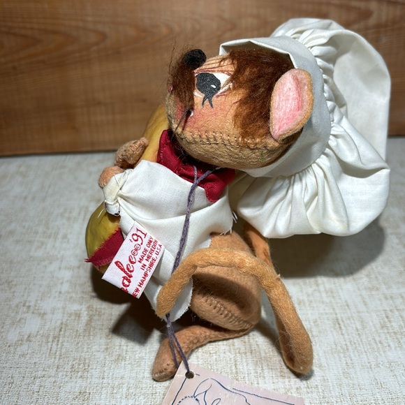 Vintage "Annalee"  French  Pastry Croissant Chef  Mouse 1991 - Picture 7 of 10